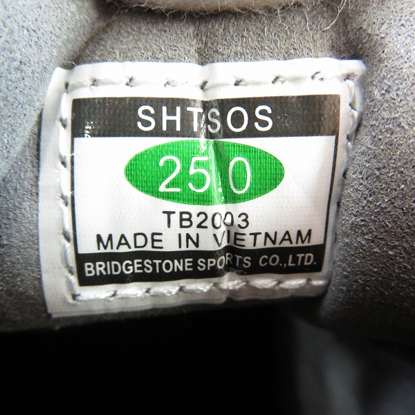 実際に弊社で買取させて頂いたBRIDGESTONE/ブリヂストン TOUR STAGE/ツアーステージ ゴルフ スパイクシューズ TB2003/25.0の画像 5枚目