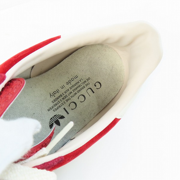 実際に弊社で買取させて頂いたadidas × Gucci/アディダス グッチ Gazelle Red/ガゼル レッド スニーカー HQ8853/26の画像 4枚目