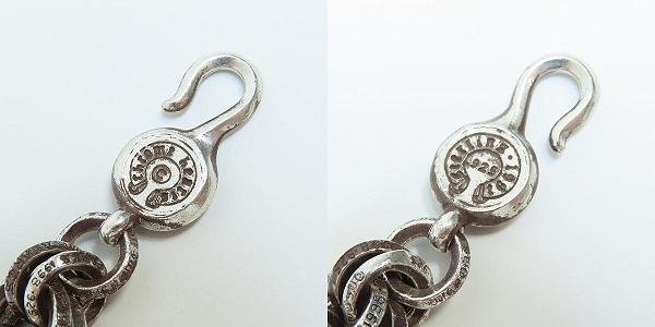 実際に弊社で買取させて頂いたCHROME HEARTS/クロムハーツ オールド刻印 Double B Ring Bracelet/ダブルB リング ブレスレットの画像 7枚目