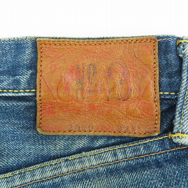 実際に弊社で買取させて頂いたEVISU/エヴィス カモメ ペイント デニムjパンツ 2000/32の画像 5枚目