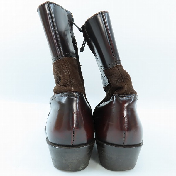 実際に弊社で買取させて頂いたNO ID./ノーアイディー サイドジップレザーブーツ/814208-553Z/42の画像 1枚目