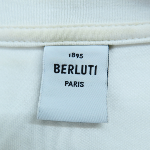 実際に弊社で買取させて頂いた【JPタグ】BERLUTI/ベルルッティ フロントロゴパッチ Tシャツ 半袖Tシャツ R15JRS29JA/XLの画像 2枚目
