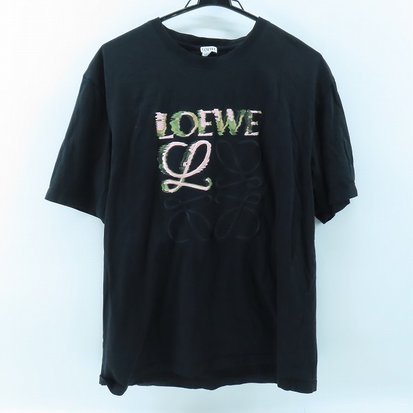 実際に弊社で買取させて頂いたLOEWE/ロエベ 24SS アナグラム刺繍 半袖Tシャツ H526Y22J61/M ノベルティブック付き