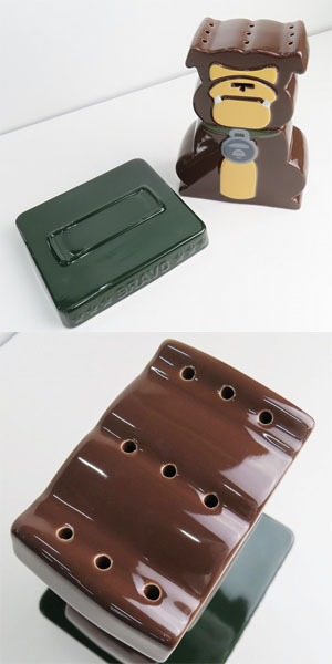 実際に弊社で買取させて頂いたA BATHING APE/アベイシングエイプ インセンスホルダー お香立て 陶器製 AAPE エイプ の画像 5枚目