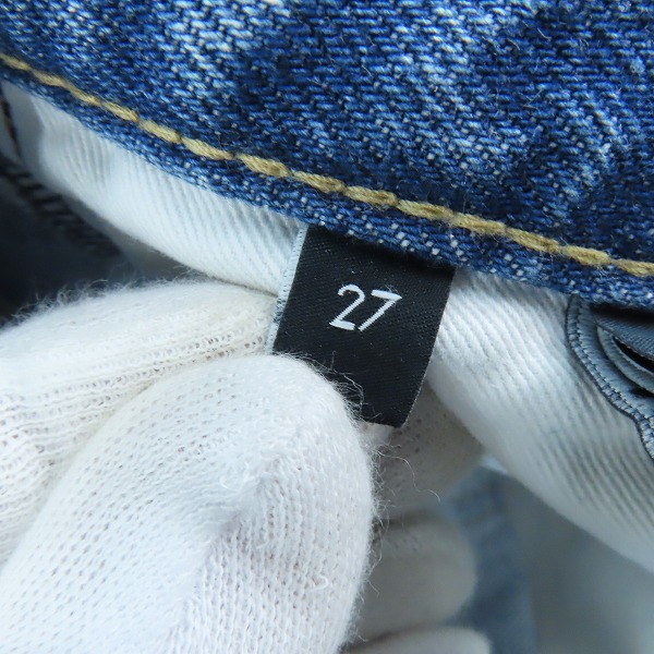 実際に弊社で買取させて頂いた【JPタグ】CELINE/セリーヌ ウェスリージーンズ デニムパンツ インディゴ N850 034S 08ZM/27の画像 3枚目