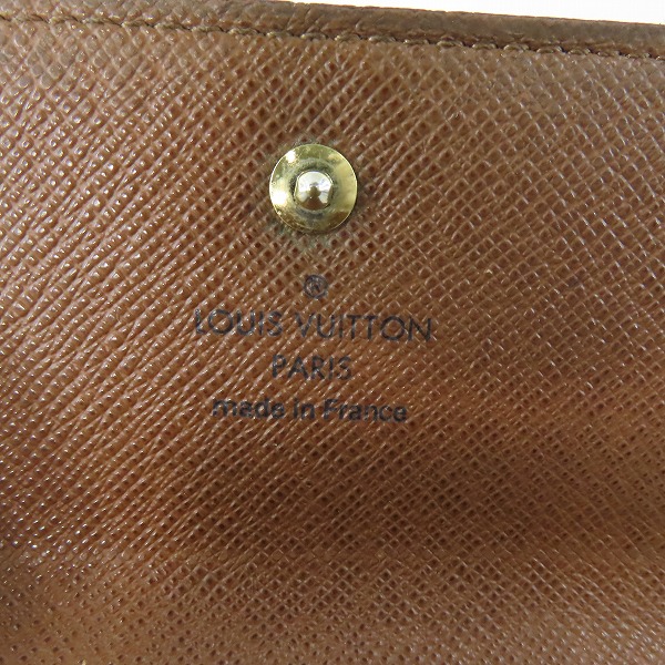 実際に弊社で買取させて頂いたLOUIS VUITTON/ルイヴィトン ポルトフォイユ エリーズ モノグラム Wホック 二つ折り財布 M61654 の画像 6枚目