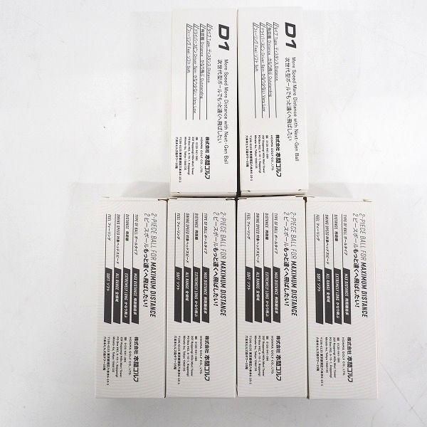 実際に弊社で買取させて頂いた【未使用】HONMA/ホンマ D1 DYNAMIC DISTANCE ゴルフボール 6スリーブ 計18個の画像 4枚目