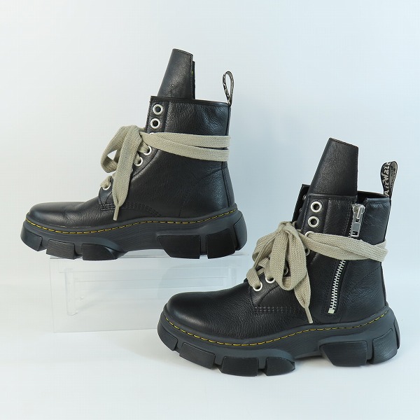 実際に弊社で買取させて頂いたDR.MARTENS x RICK OWENS/ドクターマーチン×リックオウエンス 1460 JMB Lace RO DMXL 31755001/UK11の画像 3枚目