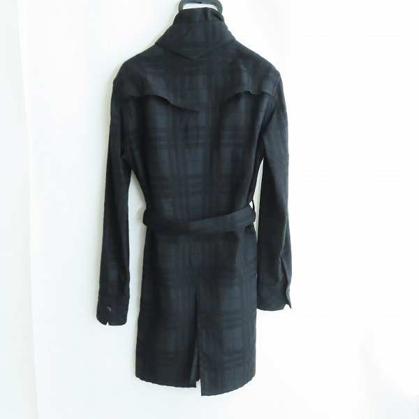 実際に弊社で買取させて頂いたkiryuyrik/キリュウキリュウ 2012-13AW Stain Collar Coat Shirt/ステンカラー コートシャツ LAINE WOOL/ラナウール60%/Lの画像 1枚目