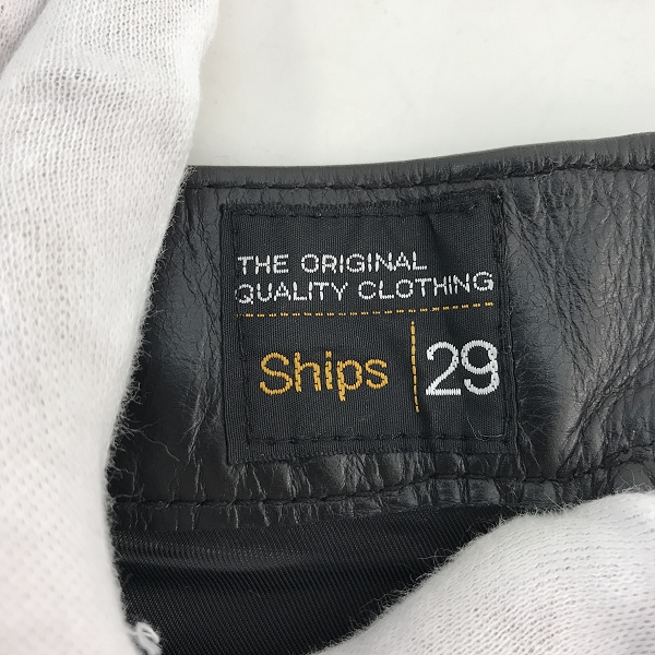 実際に弊社で買取させて頂いたSHIPS/シップス レザーパンツ 113-13-0394/29の画像 2枚目