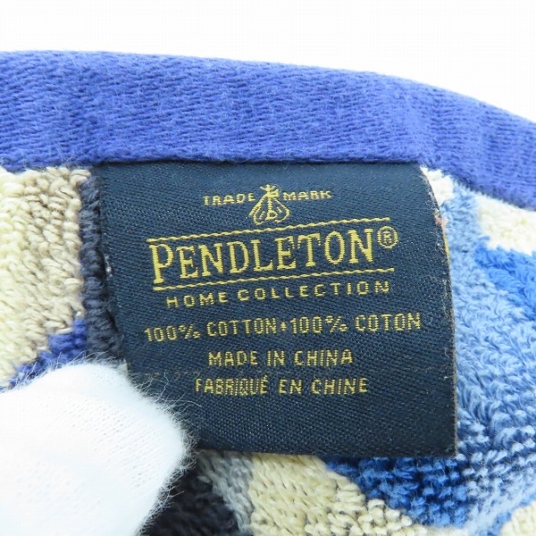 実際に弊社で買取させて頂いたPENDLETON/ペンドルトン OVERSIZED JACQUARD TOWELSブランケット/タオルケットの画像 2枚目