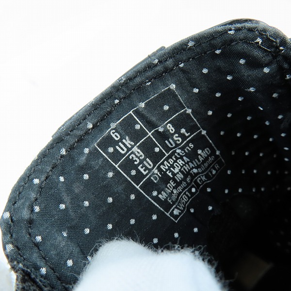 実際に弊社で買取させて頂いたDr.Martens/ドクターマーチン FLORA/フローラ サイドゴアブーツ 14649001/UK6の画像 5枚目
