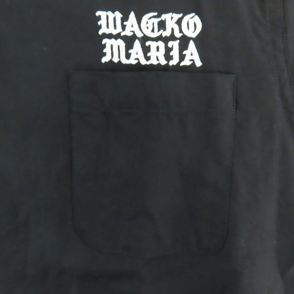 実際に弊社で買取させて頂いたWACKO MARIA/ワコマリア ロゴ刺繍 リヨセル オープンカラー 半袖シャツ /Mの画像 3枚目