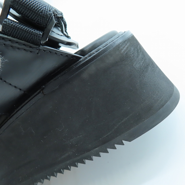 実際に弊社で買取させて頂いたJULIUS/ユリウス エッジ レザー サンダル ブラック 827FWM2/3の画像 7枚目