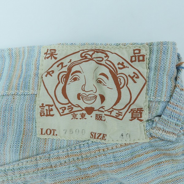 実際に弊社で買取させて頂いたEVISU/エヴィス Lot.7500 ショートパンツ /40の画像 4枚目