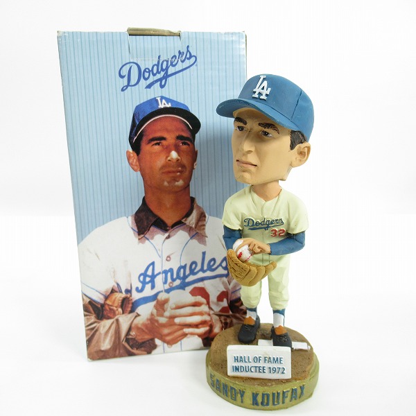 実際に弊社で買取させて頂いたロサンゼルス・ドジャース ドジャースタジアム 50周年  サンディー・コーファックス ボブルヘッドフィギュア/首振り人形