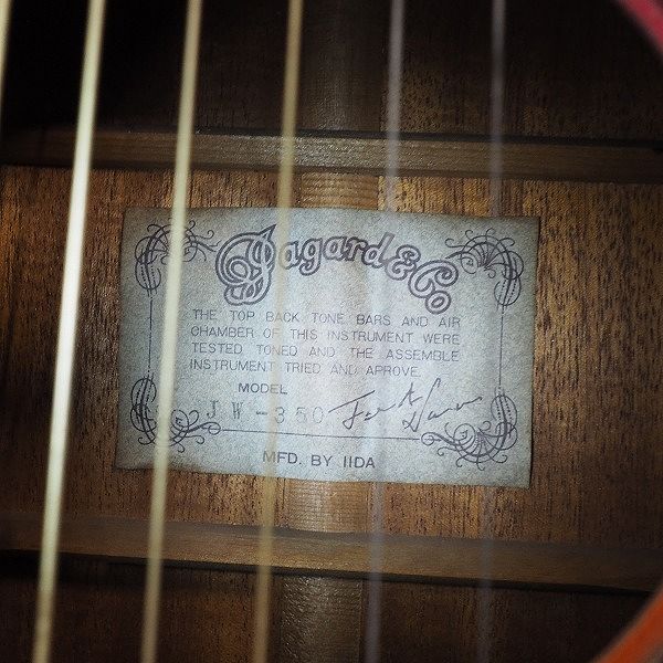 実際に弊社で買取させて頂いた ★【難有り】Jagard/ジャガード JW-350 ハミングバードType アコースティックギター/アコギ の画像 4枚目