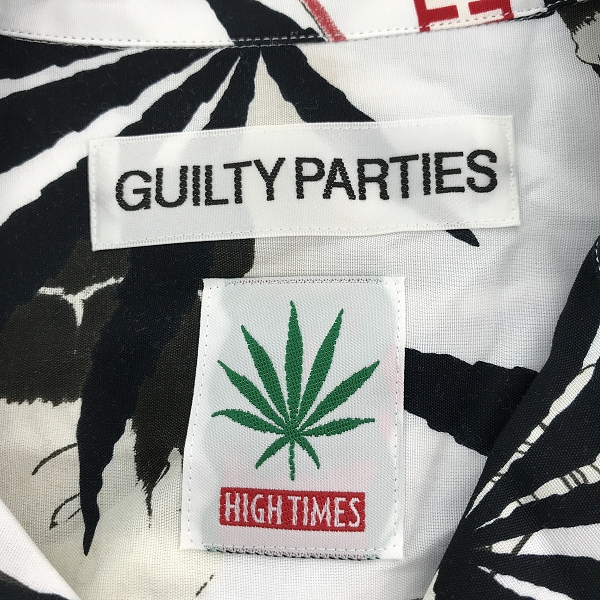 実際に弊社で買取させて頂いたWACKO MARIA/ワコマリア×HIGH TIMES/ハイタイムス HAWAIIAN SHIRT WHIE ハワイアンシャツ アロハシャツ HIGHTIMES-WM-HI06/Sの画像 2枚目