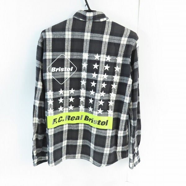 実際に弊社で買取させて頂いたF.C.Real Bristol/レアルブリストル 長袖チェックシャツ ボタンダウン FCRB-170052/Mの画像 1枚目