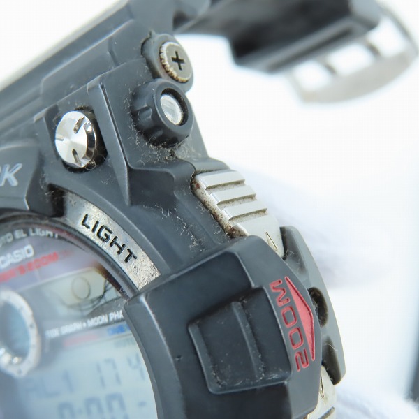 実際に弊社で買取させて頂いたG-SHOCK/Gショック FROGMAN/フロッグマン Master of G/マスターオブG ソーラー電波時計 GWF-1000-1JFの画像 6枚目
