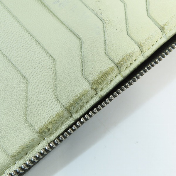 実際に弊社で買取させて頂いたRick Owens/リックオウエンス Python Leather/パイソンレザー ラウンドジップ長財布の画像 7枚目