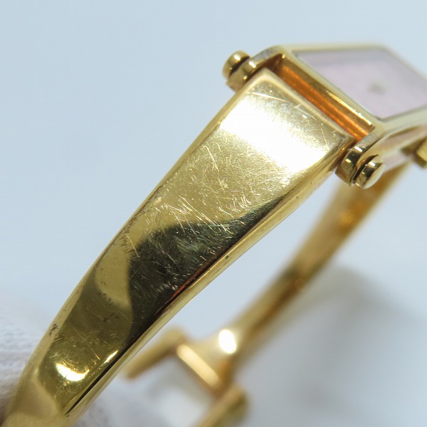 実際に弊社で買取させて頂いたGUCCI/ グッチ 1500L 1P ダイヤモンド クォーツ アナログ レディース腕時計【動作未確認】の画像 5枚目