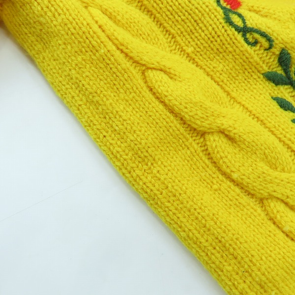 実際に弊社で買取させて頂いたTHE NORTH FACE × GUCCI/ノースフェイス×グッチ 22SS ロゴ刺繍ハーフジップニット 671687 XKB2A/Mの画像 7枚目