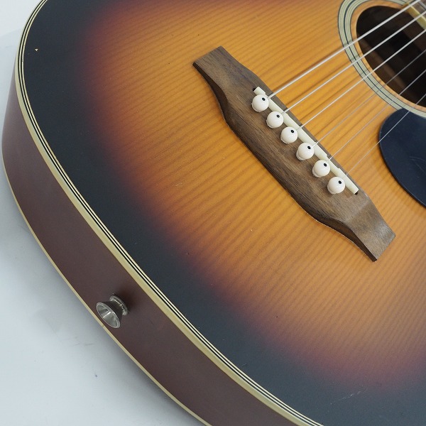 実際に弊社で買取させて頂いた★Artisan/アーチサン CK-50F/3TS ミニアコースティックギター/ミニアコギ ケース付　の画像 6枚目