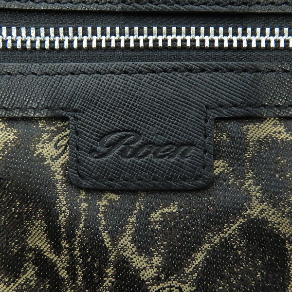 実際に弊社で買取させて頂いたRoen/ロエン スカル レザー 裏地 レオパード トートバッグの画像 4枚目