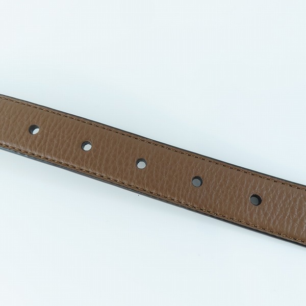 実際に弊社で買取させて頂いたCOACH/コーチ ロゴバックル レザーベルト 78181/Sの画像 5枚目