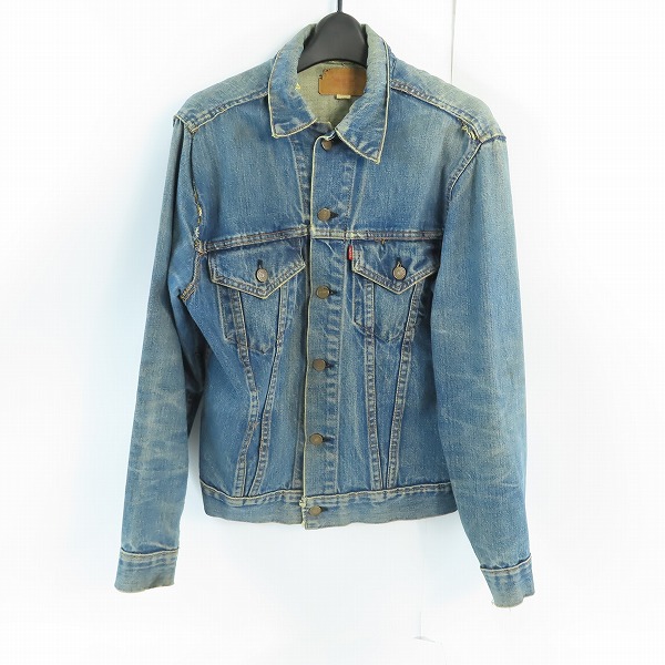 実際に弊社で買取させて頂いたLEVIS/リーバイス ビンテージ デニムジャケット ボタン裏刻印525 ビッグE