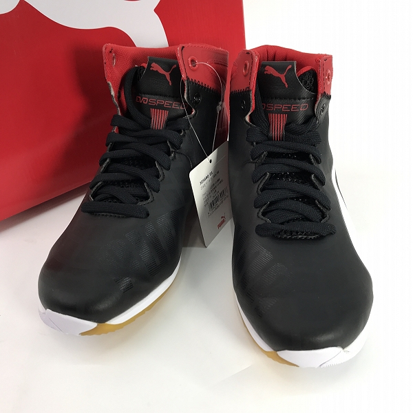 実際に弊社で買取させて頂いた【未使用】PUMA×Ferrari/プーマ×フェラーリ エヴォスピード 1.4 MID NM ベッテルシグネチャー スニーカー 305680 01/26
