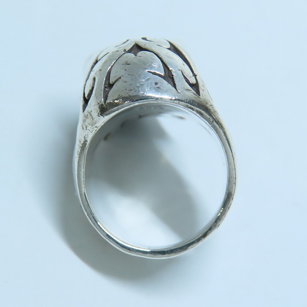 実際に弊社で買取させて頂いたCRAZY PIG/クレイジーピッグ トライバルスカルリング/17.5号の画像 5枚目