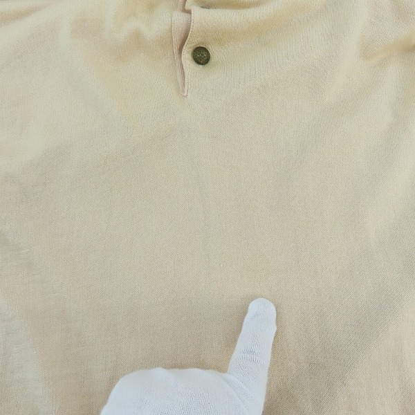 実際に弊社で買取させて頂いたGIANNI VERSACE/ジャンニヴェルサーチ ニット ポロシャツ/48の画像 4枚目