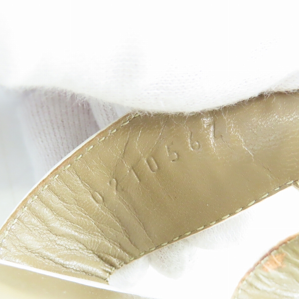 実際に弊社で買取させて頂いたHERMES/エルメス オラン レザー サンダル 021056Z/37.5の画像 5枚目