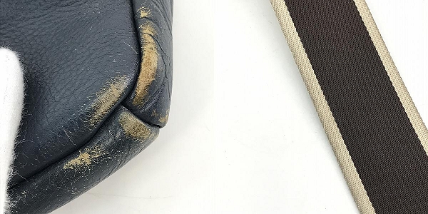 実際に弊社で買取させて頂いたCOACH/コーチ ヘリテージ ペブルドレザー ボディバッグ F1361-F70811の画像 9枚目