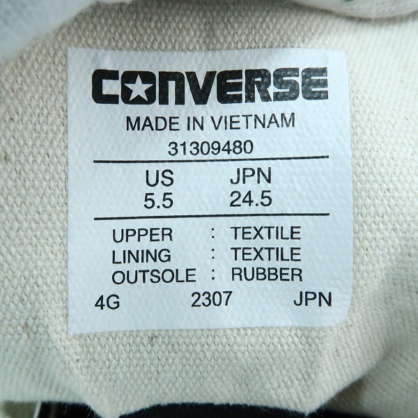 実際に弊社で買取させて頂いたCONVERSE/コンバース ALL STAR GORE TEX HI オールスター 31309480 24.5の画像 5枚目