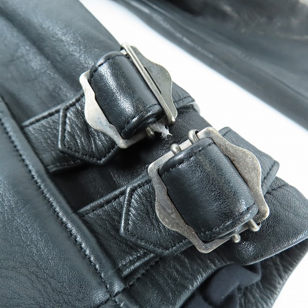 実際に弊社で買取させて頂いたNO ID. /ノーアイディ レザー 牛革 ダブルライダースジャケット 1140401 1の画像 7枚目