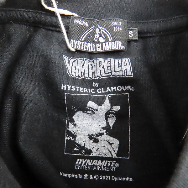 実際に弊社で買取させて頂いた【未使用】HYSTERIC GLAMOUR/ヒステリックグラマー VAMPIRELLA CARNIVAL OF THE DAMNED Tシャツ 02211CT40/Sの画像 2枚目