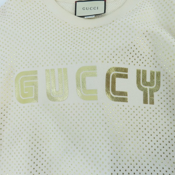 実際に弊社で買取させて頂いた【JPタグ】GUCCI×SEGA/グッチ×セガ GUCCY ロゴ クルーネック スウェット/トレーナー/Mの画像 3枚目