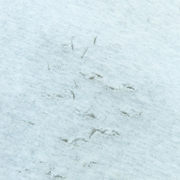 実際に弊社で買取させて頂いたDELUXE/デラックス ダメージ加工 クルーネック スウェットシャツ/XL の画像 6枚目