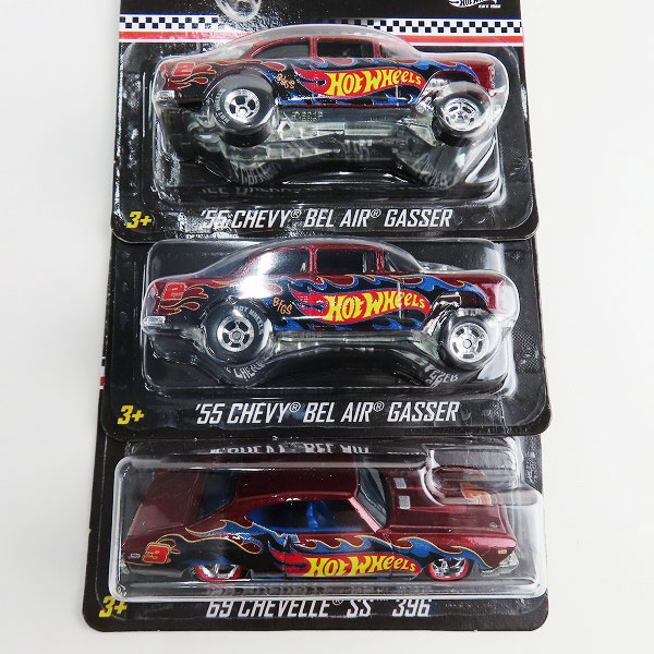 実際に弊社で買取させて頂いた【未開封】Hot Wheels/ホットウィール 2018 COLLECTOR EDITION 55 CHEVY BEL AIR GASSER/69 CHEVELLE SS 396 3点セットの画像 2枚目