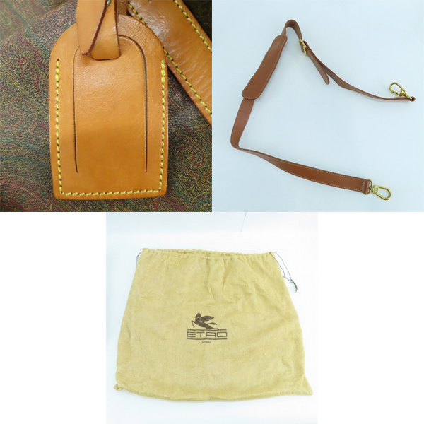 実際に弊社で買取させて頂いたETRO/エトロ ペイズリー柄 2Way ダッフルバッグ/ショルダーバッグの画像 8枚目