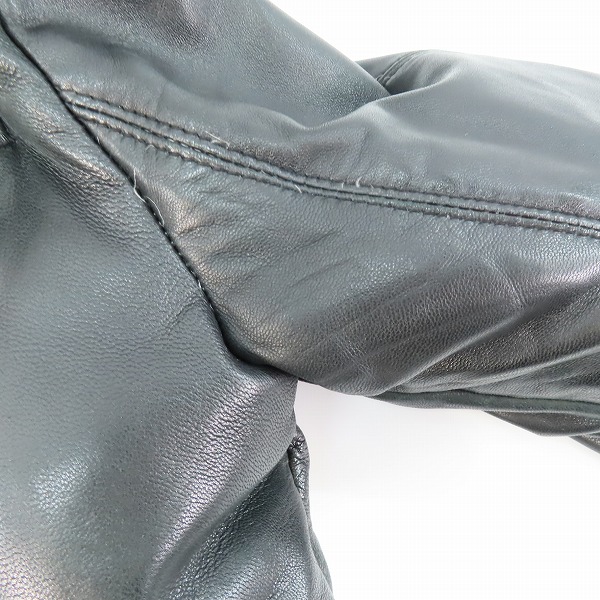 実際に弊社で買取させて頂いたSHELLAC/シェラック 羊革/レザー ダウンジャケット 35006/48の画像 7枚目