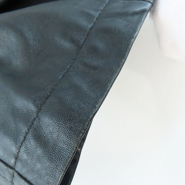 実際に弊社で買取させて頂いたRoen/ロエン×semantic design/セマンティックデザイン ラムレザージャケット コート/Mの画像 8枚目