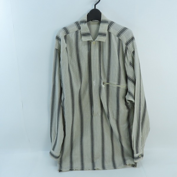 実際に弊社で買取させて頂いたGIANNI VERSACE/ジャンニヴェルサーチ ストライプ シャツ/44