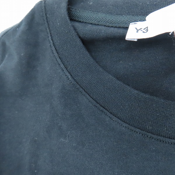 実際に弊社で買取させて頂いたY-3/ワイスリー U SQUARE LOGO SS TEE/Tシャツ HB3332/Lの画像 6枚目