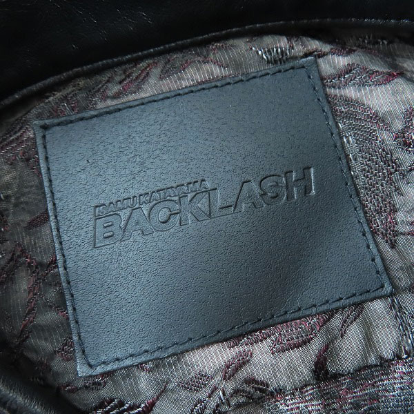 実際に弊社で買取させて頂いたISAMUKATAYAMA BACKLASH/バックラッシュ SERGENT PEPPER レーヨンジャガード シープレザーシャツ 1346-01/Sの画像 2枚目