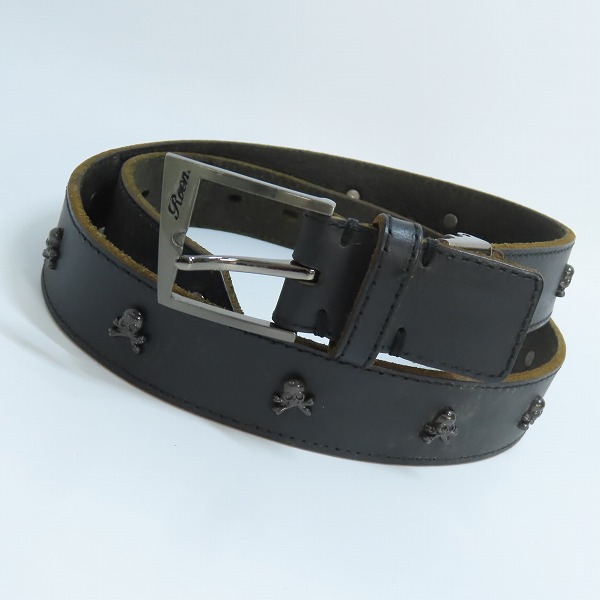 実際に弊社で買取させて頂いたRoen/ロエン スカル レザーベルト