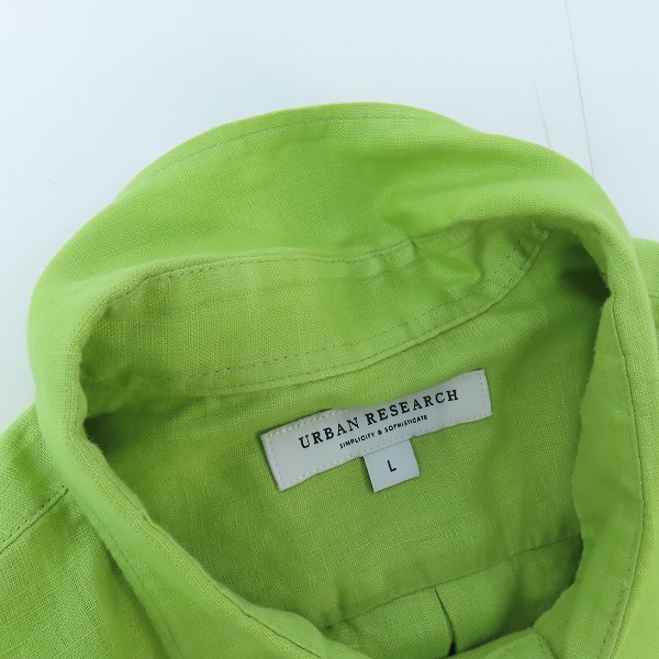 実際に弊社で買取させて頂いたURBAN RESEARCH/アーバンリサーチ Linen Regular Fit Shirts リネンシャツ UR35-13M008/Lの画像 6枚目